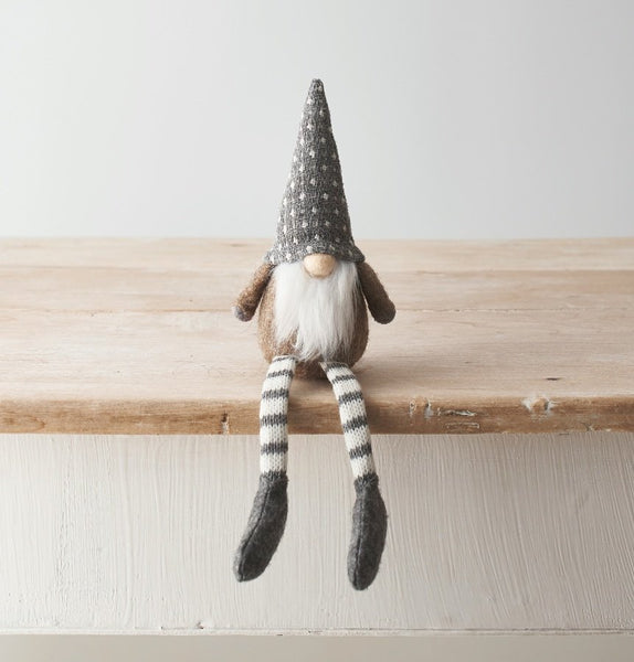 Beige Fabric Sitting Gonk, 19.5cm - Pretty Perfect Gifts uk