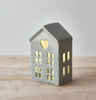 DAINTY GREY LED HOUSE, 12CM - Pretty Perfect Gifts uk