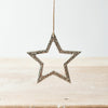 HANGING METAL STAR, 12CM - Pretty Perfect Gifts uk