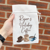 Coffee Holiday Named Drawstring Pouch - Pretty Perfect Gifts uk