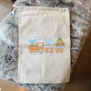 My First Christmas Train Blue Medium Sack - End Of Season Sale - Pretty Perfect Gifts uk