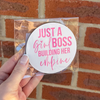 Just A Girl Boss Building Her Empire Coaster - End Of Season Sale - Pretty Perfect Gifts uk
