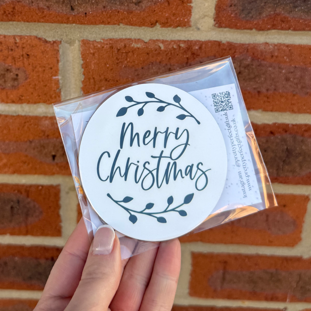 Merry Christmas Coaster - End of Season Sale - Pretty Perfect Gifts uk