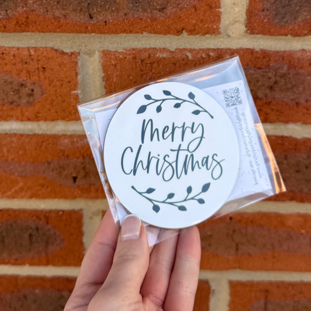 Merry Christmas Coaster - End of Season Sale - Pretty Perfect Gifts uk