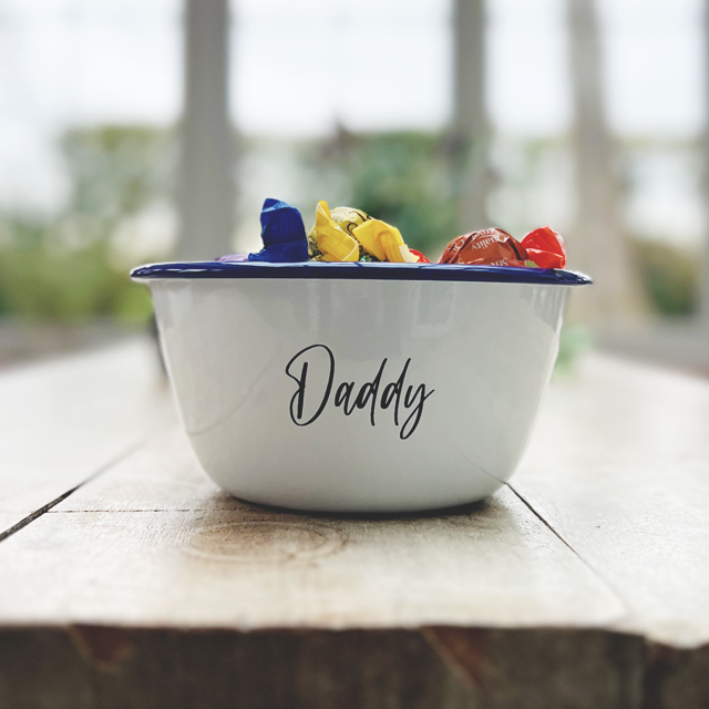Named Enamel Bowl - SECONDS - Pretty Perfect Gifts uk