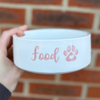 Food Light Pink Pet Bowl - End of Season Sale - Pretty Perfect Gifts uk
