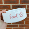 Food Light Pink Pet Bowl - End of Season Sale - Pretty Perfect Gifts uk