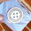 Santa's Lost Button Gold - End of Season Sale - Pretty Perfect Gifts uk