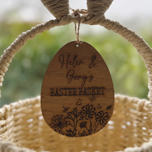 Easter Basket Personalised Tag - Pretty Perfect Gifts uk