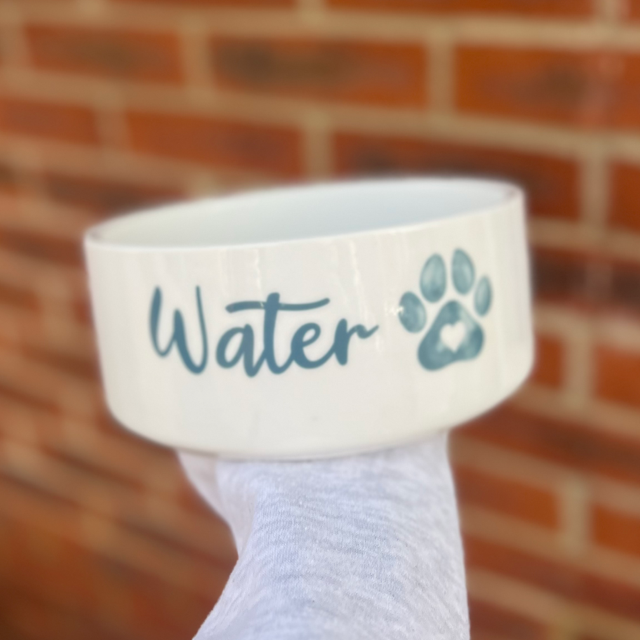 Water Blue Pet Bowl - End of Season Sale - Pretty Perfect Gifts uk