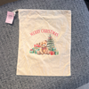 Red Teddy Merry Christmas Large Sack - End of Season Sale - Pretty Perfect Gifts uk
