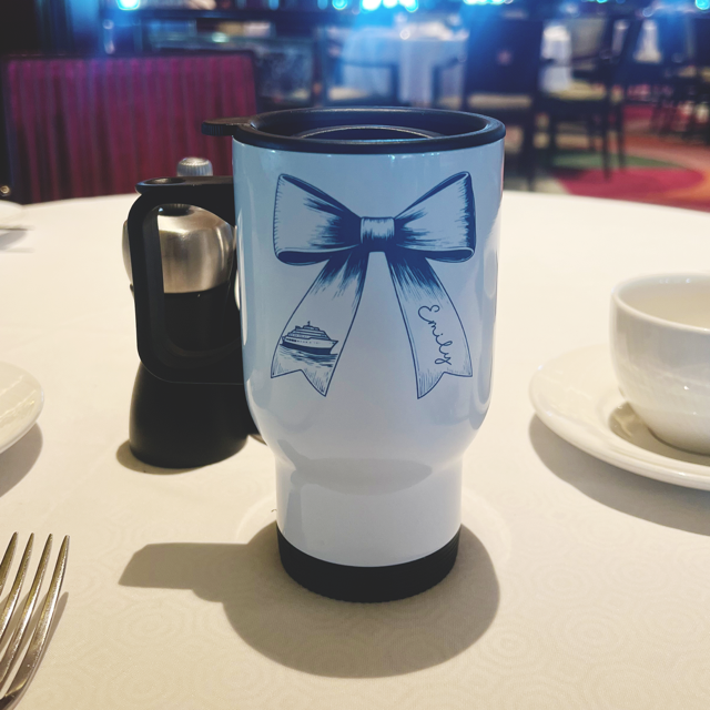 Cruise Bow Personalised Travel Mug - Pretty Perfect Gifts uk