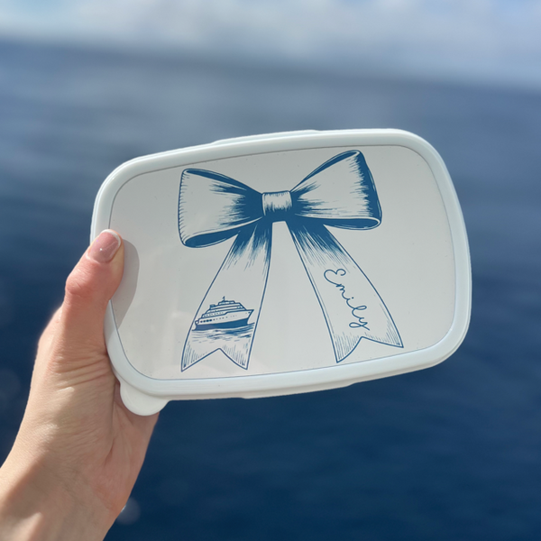 Cruise Bow Personalised Snack Box - Pretty Perfect Gifts uk