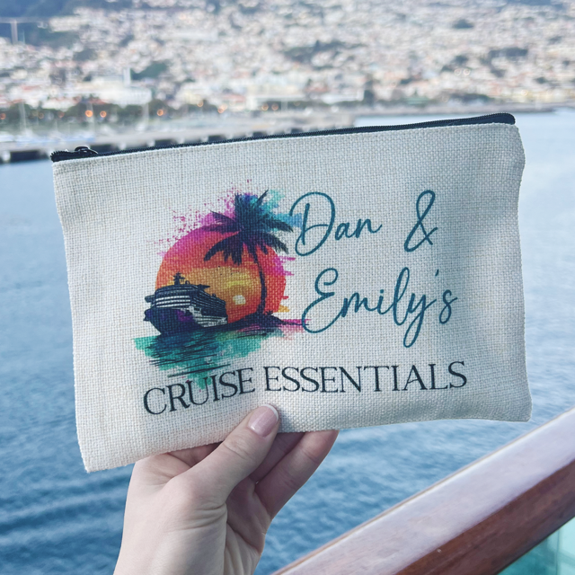 Cruise Essentials Personalised Travel Pouch - Pretty Perfect Gifts uk