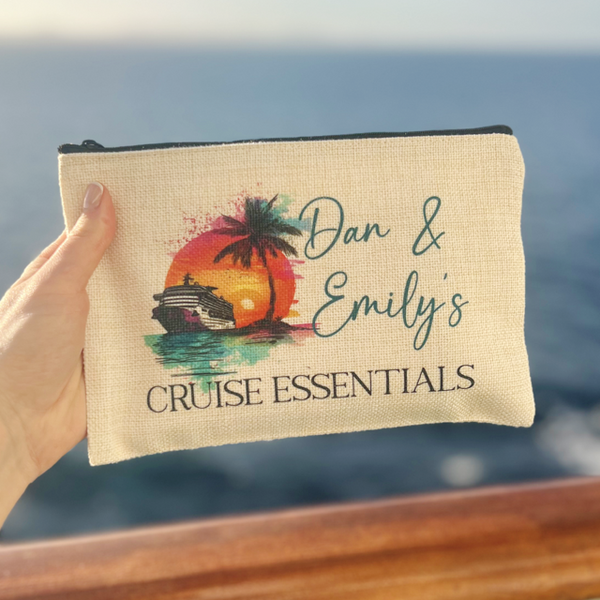 Cruise Essentials Personalised Travel Pouch - Pretty Perfect Gifts uk