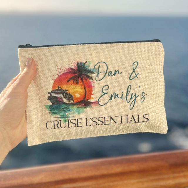 Cruise Essentials Personalised Travel Pouch - Pretty Perfect Gifts uk
