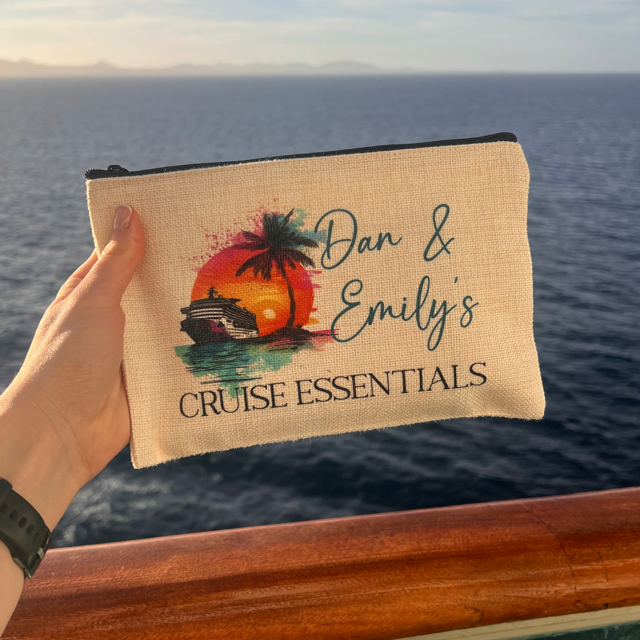 Cruise Essentials Personalised Travel Pouch - Pretty Perfect Gifts uk