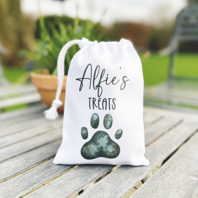 Personalised dog best sale treat bag