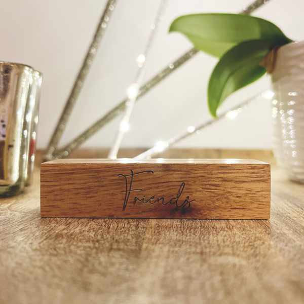 Friends Wooden Photo Block - Last Chance - Pretty Perfect Gifts uk