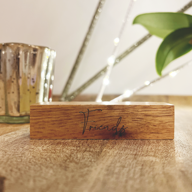 Friends Wooden Photo Block - Last Chance - Pretty Perfect Gifts uk