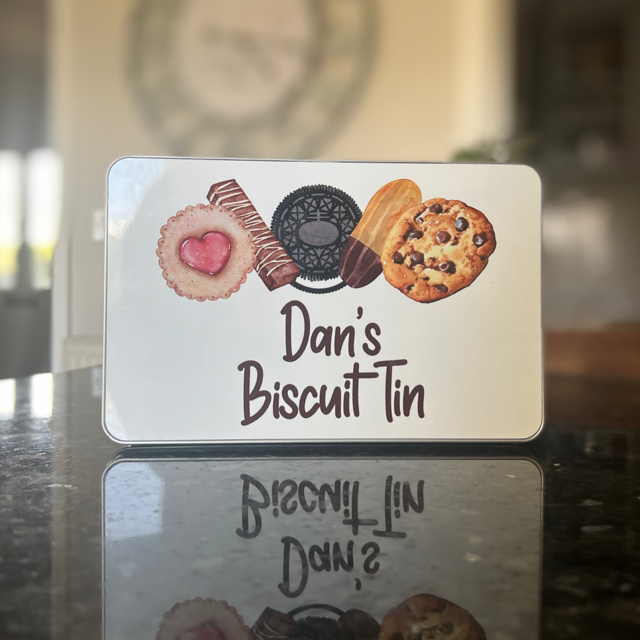 Biscuit Personalised Metal Tin – Pretty Perfect Gifts uk