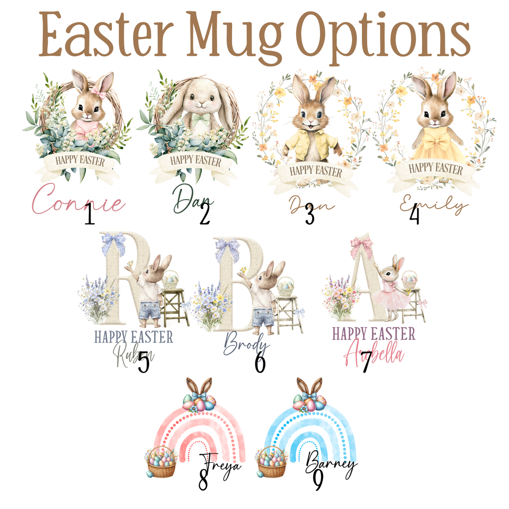 Easter Bunny Name Mug - Pretty Perfect Gifts uk