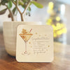 Gingerbread Martini Christmas Cocktail Coasters - End of Season Sale - Pretty Perfect Gifts uk