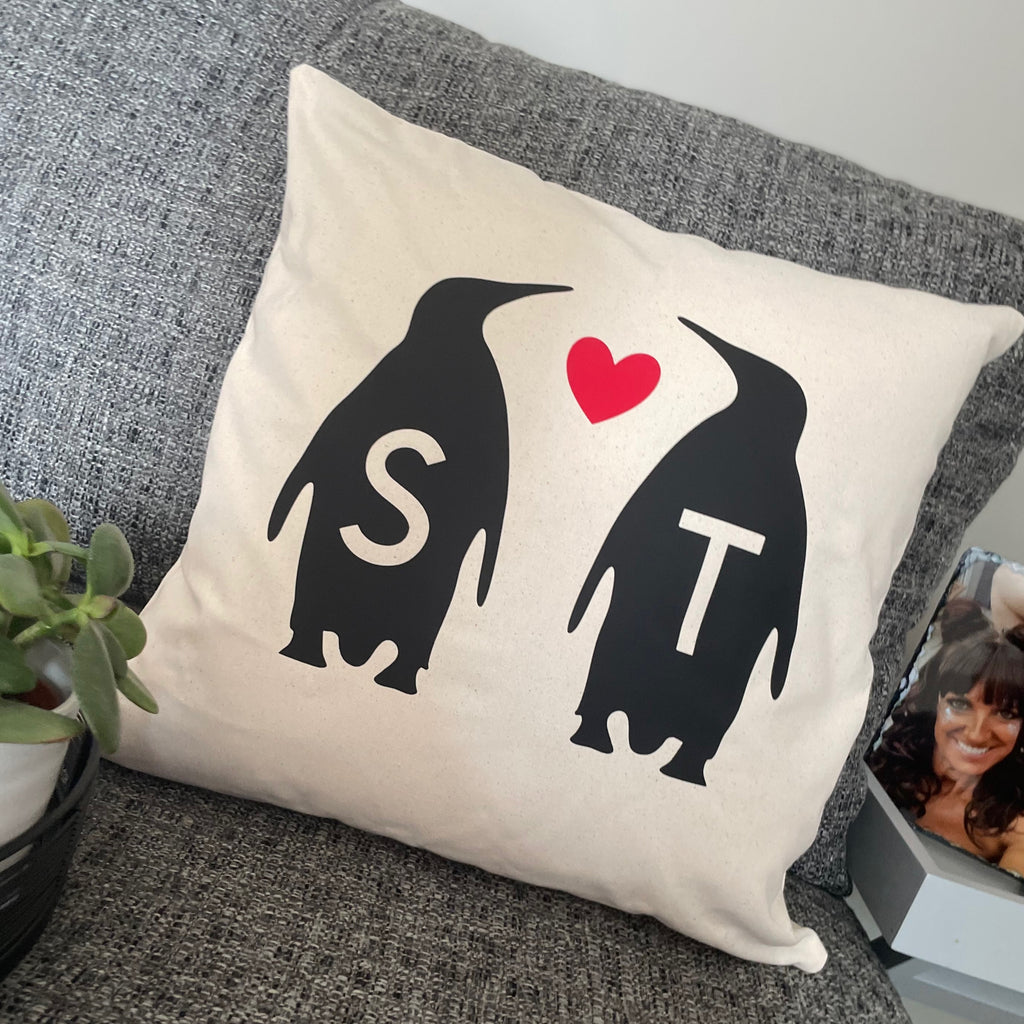 penguin cushion cover 